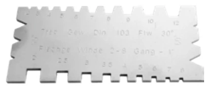 Kombinált menetkés sablon, 55-60° HITEC: 303-31