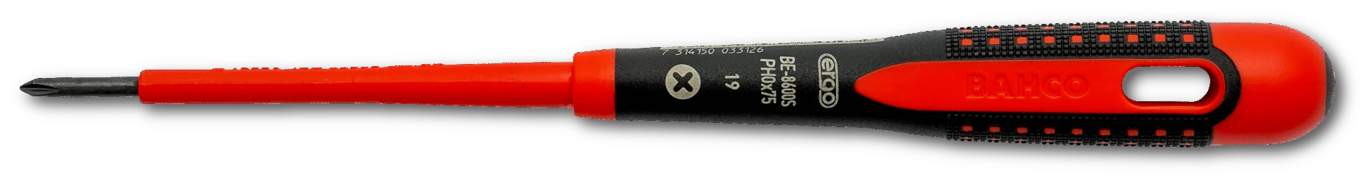Csavarhúzó, Ergo™, szigetelt, PH 0, 75 mm Bahco: BE-8600S