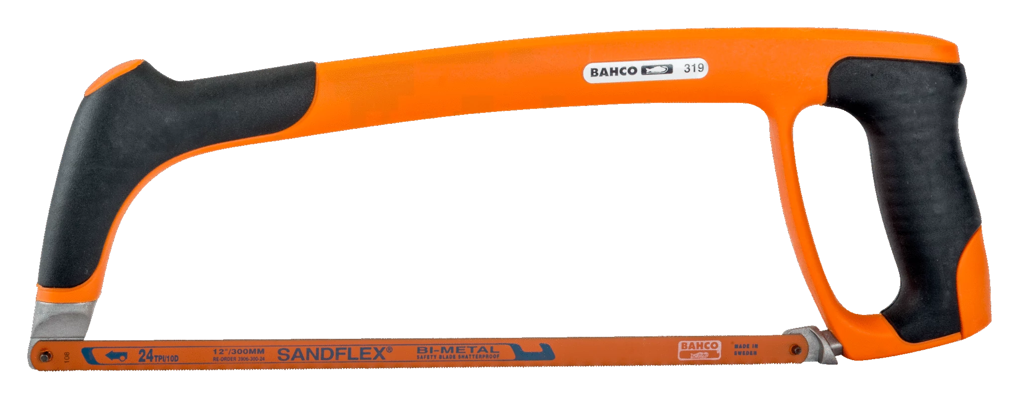 Professzionális keretes fémfűrész 300mm-es 24fog/inch Bi-metal fűrészlappal Bahco 319