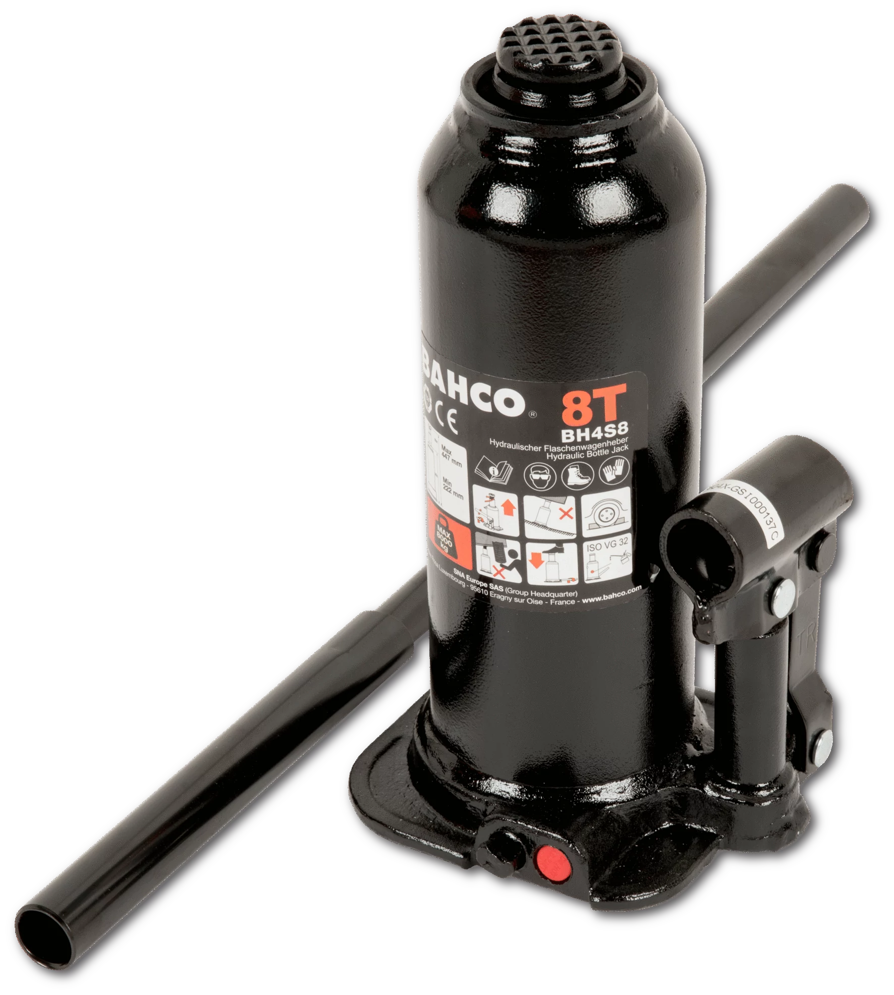 Olajemelő 130x130x230mm 8 tonnás Bahco BH4S8