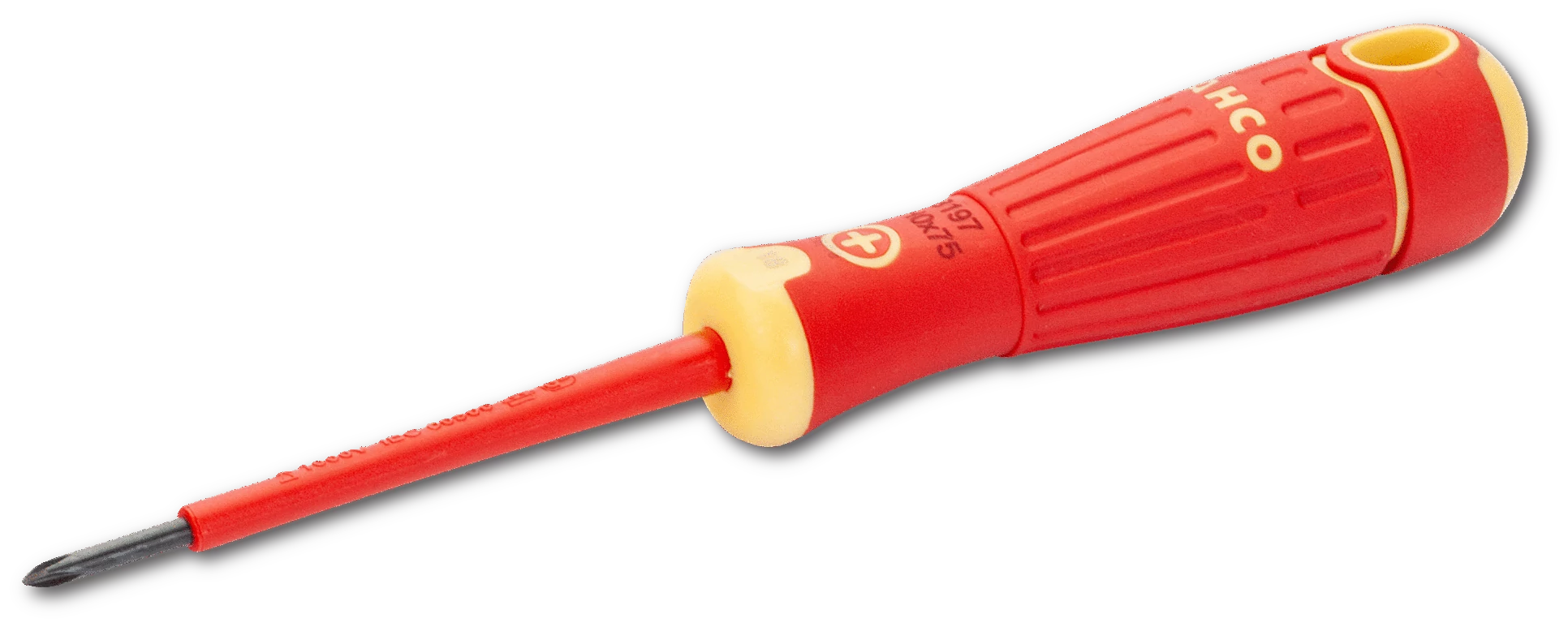 BahcoFit csavarhúzó, szigetelt, PH 0, 75 mm Bahco: B197.000.075