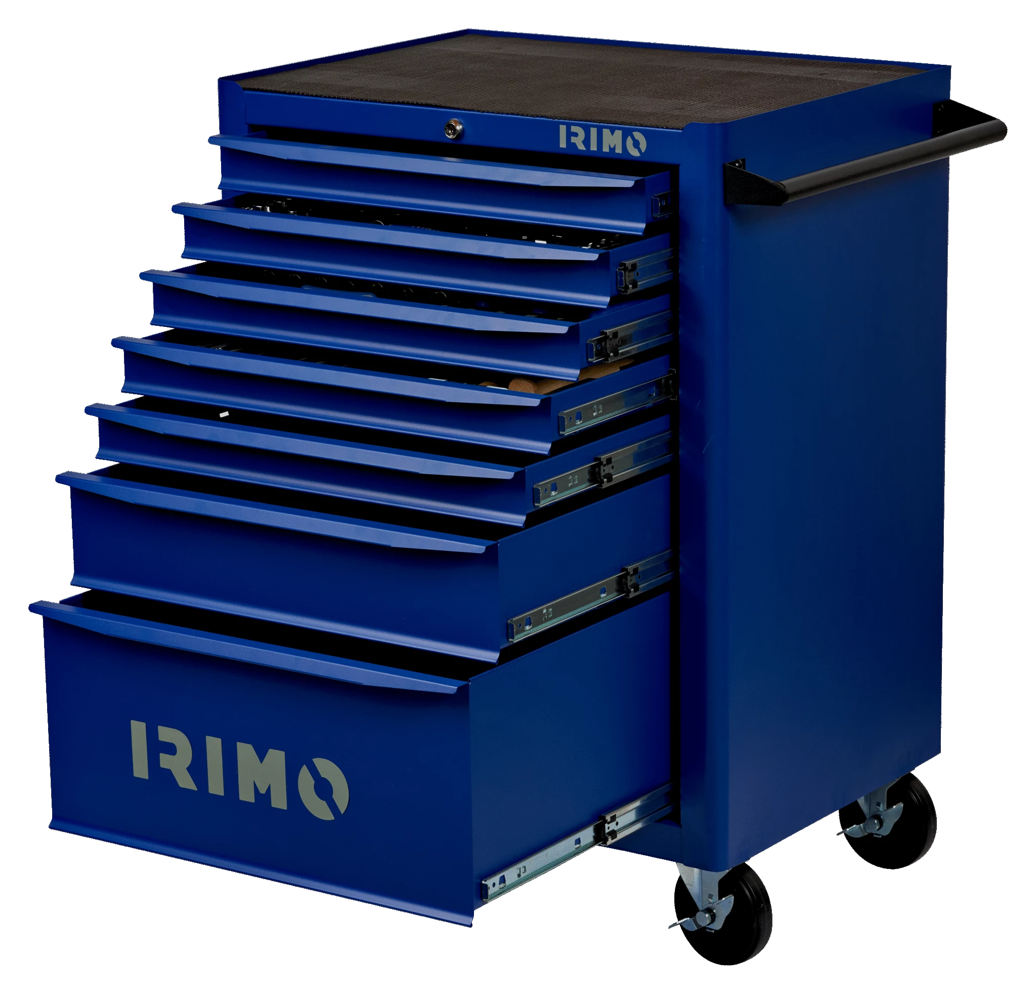 Üres szerszámkocsi 7 fiókkal, kék (RAL 5002) Irimo: 9066K7