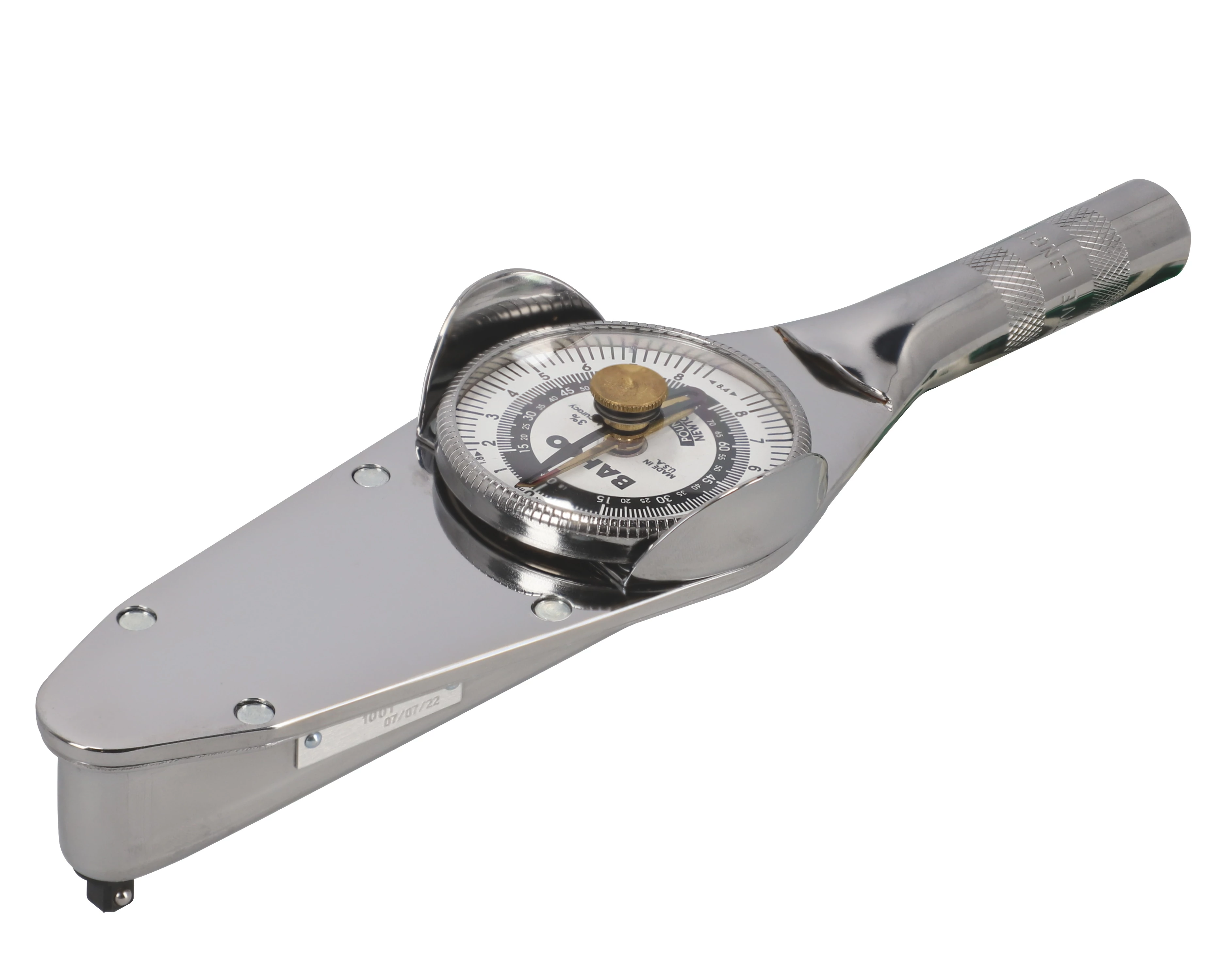 Nyomatékkulcs dupla skálás mérőórával, fémnyél, +/-3%, fix 1/4