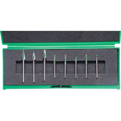 VÁLTAKOZÓ FOGAZÁSÚ TURBÓMARÓ KÉSZLET 3MM-ES SZÁRRAL, 8 DB-OS YORK YRK-210-9940K