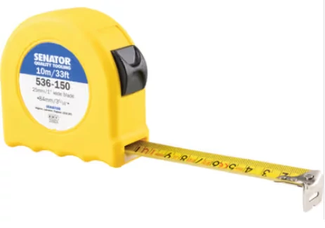 10M/33' MÉRŐSZALAG HI-VIS MŰANYAG HÁZBAN SENATOR SEN-536-1500K