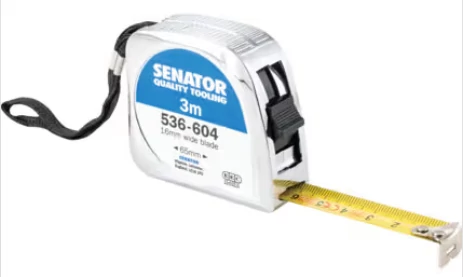 3M SZALAGZÁRAS MÉRŐSZALAG KRÓMOZOTT HÁZBAN SENATOR SEN-536-6040K