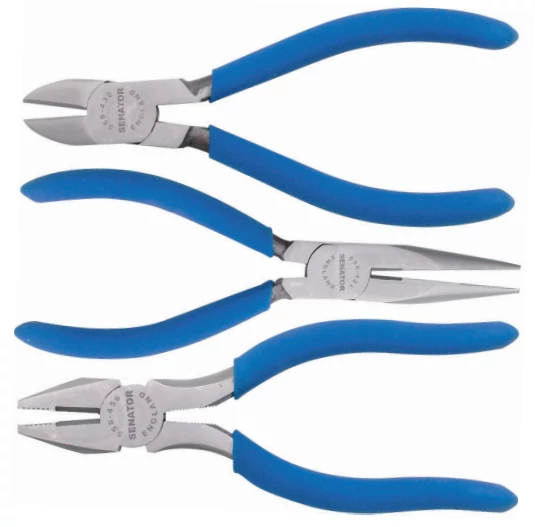160mm CV PLIER SET 3-PCESATIN FINISH SEN-558-9830K