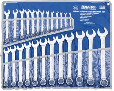 25DB-OS KRÓM-VANÁDIUM CSILLAG-VILLÁSKULCS KÉSZLET 6-32MM SEN-582-5202D