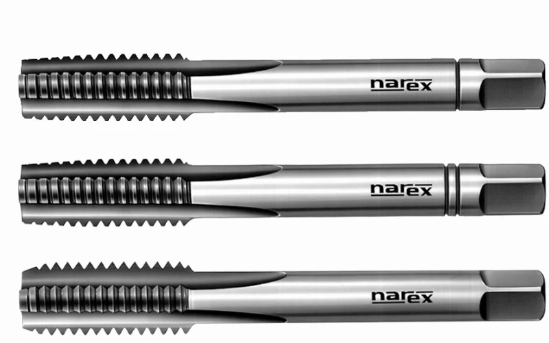 Kézi menetfúró készlet, 3 darabos HSS 223010 M12 PVC  NAREX /k.c.0200/: 101000357