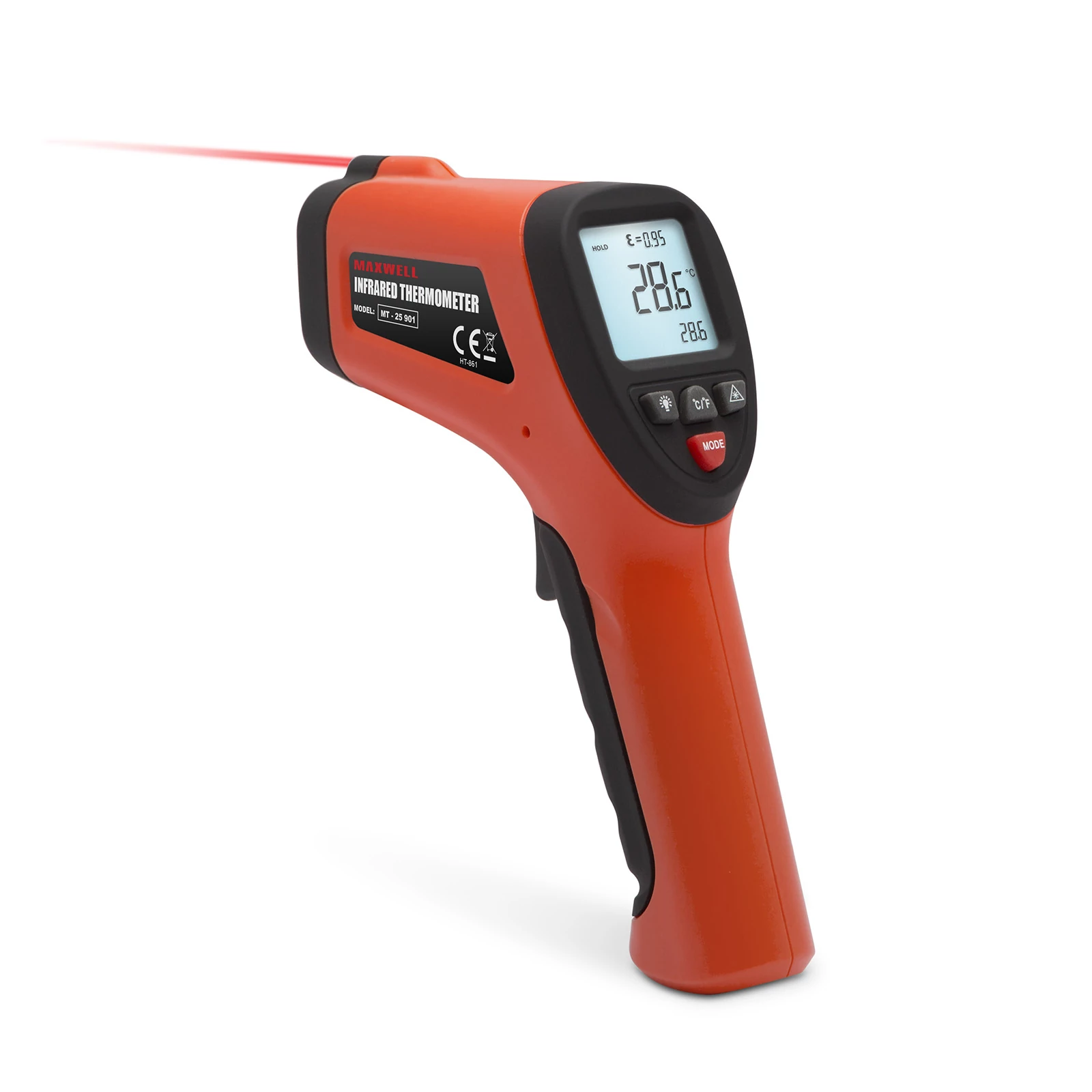 Digitális infravörös hőmérő -50/+380 fok Maxwell MX25901