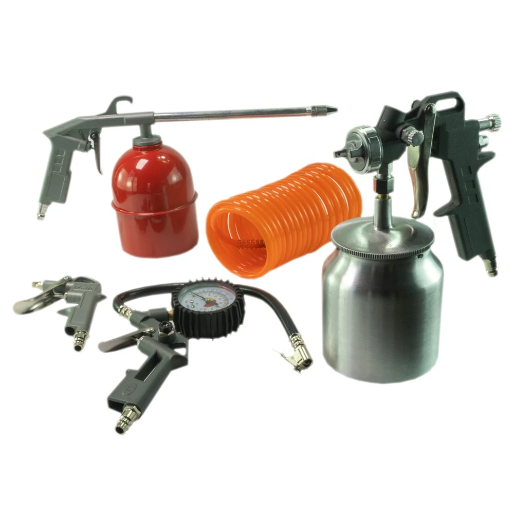 Általános szerszámkészlet - pneumatikus - levegő-, festék-, olajpisztoly - 5 db-os szett  CARGUARD 55805K