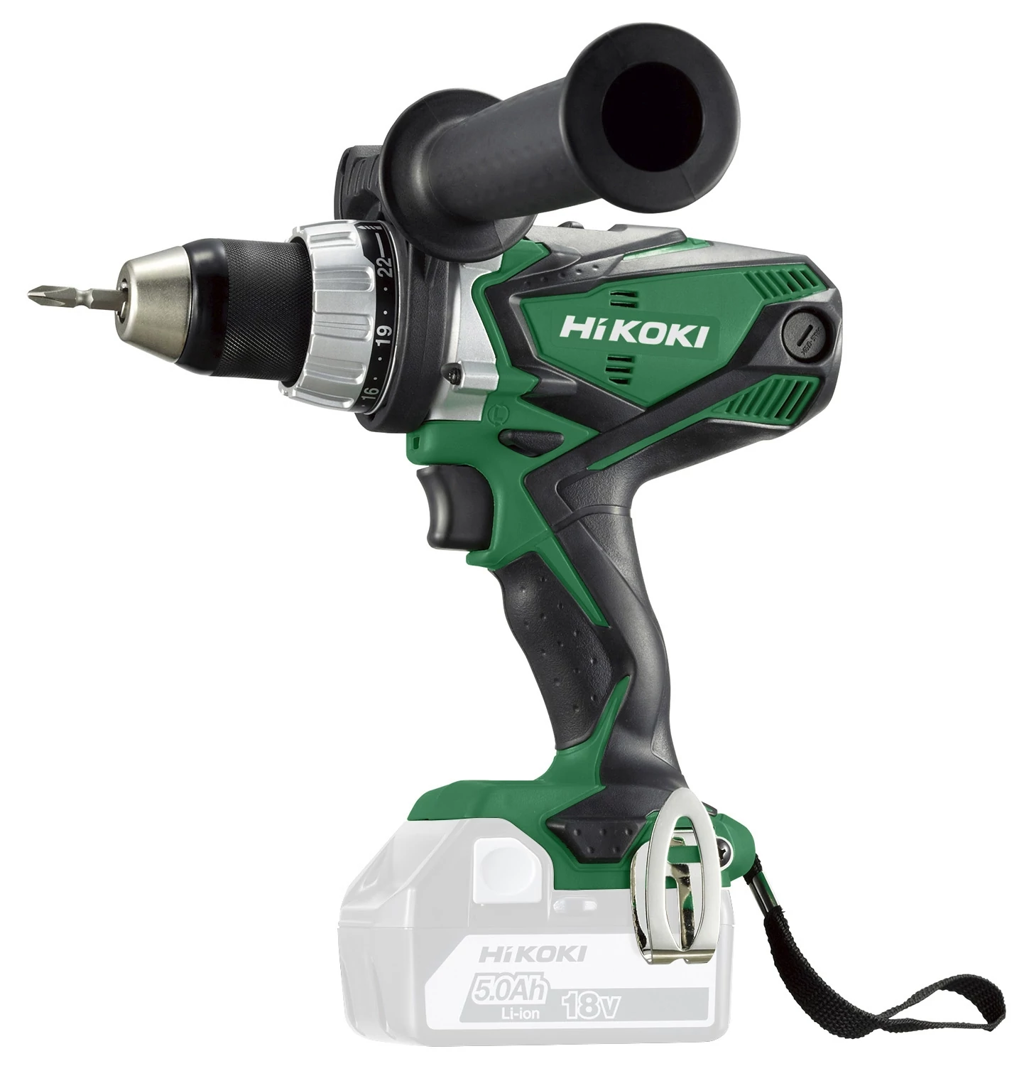 18 V-os akkus fúró-csavarozó AKKU NÉLKÜL, max. nyomaték: 92 Nm HiKOKI: DS18DSDL-BASIC