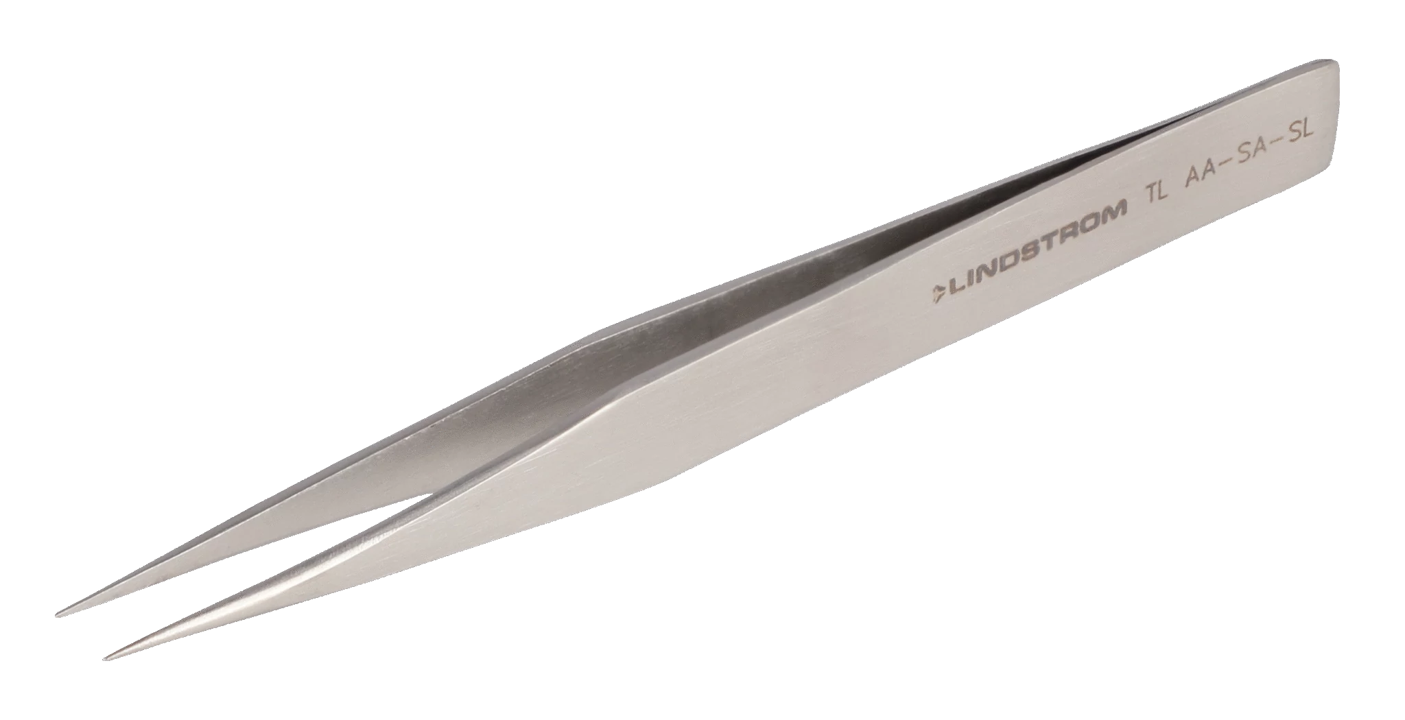 Precíziós csipesz egyenes, éles, finom heggyel, 128 mm, ESD  Lindström TL AA-SA-SL