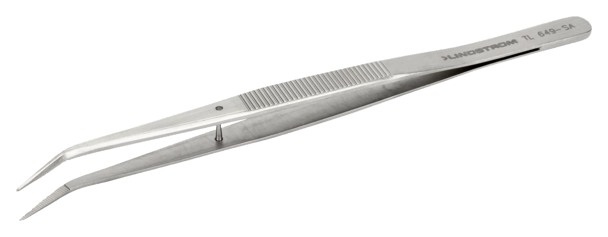 Anatómiai csipesz hajlított hegyes recés hegyű ESD 150mm Lindström Bahco: TL 649-SA