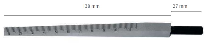 Mérőék 0,5-11mm/0,1 mm krómozott acél MIB 08082027