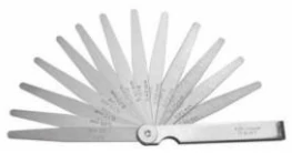 Hézagmérő lemezek 0,10-2,00 mm, 0,10 mm lépésközzel, 20 db, 100 mm hosszú MIB: 08078010