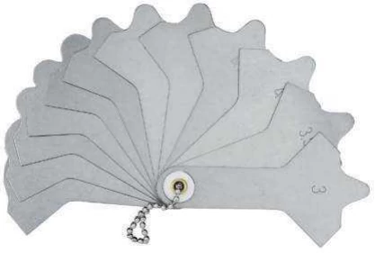 Hegesztési varrat idomszer acélból, 3-12mm, 12 db lemez MIB 08085010