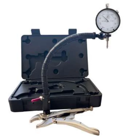 Analóg mérőóra és állvány készletben, csőfogós rögzítővel O 30mm-ig, 320mm magas MIB 01005021