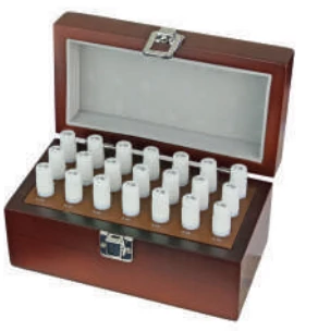 Acél mérőcsap készlet, 5.0-6.0 mm/emelkedés 0,05, 21 db, pontosság ±0,002 mm MIB 06061405
