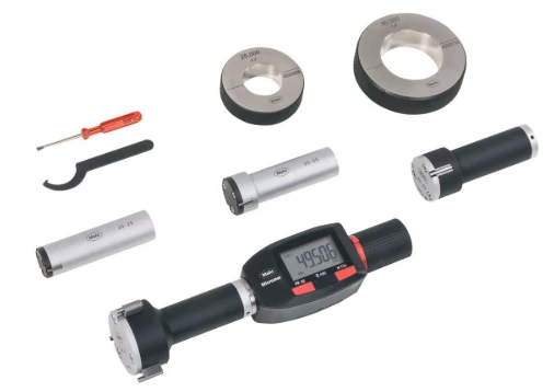 Micromar 44 EWRi Digitális hárompontos  furatmikrométer készlet (4db) 20-50mm, 20/40mm beállítógyűrűkkel Mahr 4191342