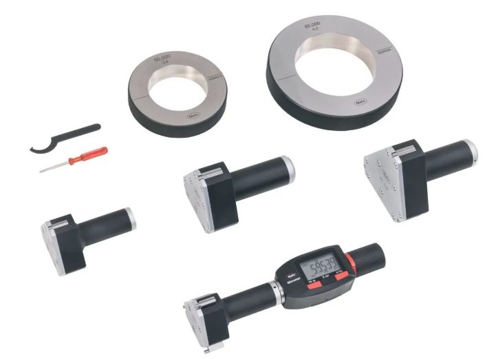 Micromar 44 EWRi Digitális hárompontos  furatmikrométer készlet (4db) 50-100mm, 65/80mm beállítógyűrűkkel Mahr 4191343