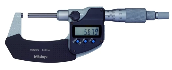 Külső mikrométer nem-forgó orsóval, adatkimenettel 25-50mm/0,001mm ±3 µm Mitutoyo 406-251-30