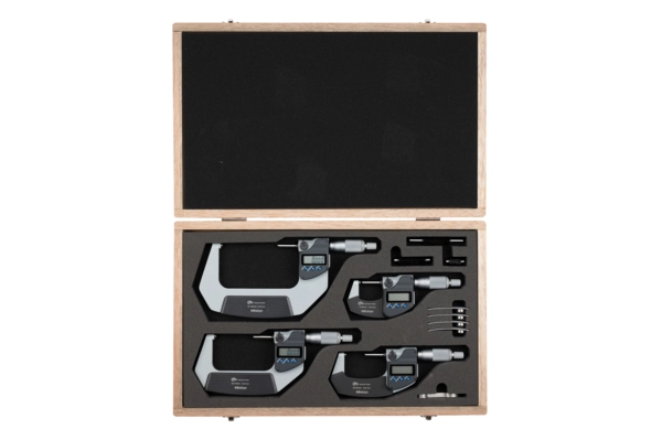Digimatic mikrométer készlet IP65 4-részes, 0-100mm, adatkimenettel Mitutoyo 293-963-30