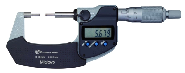 Digitális fogaskerékmérő mikrométer 0-25 mm, IP65, adatkimenettel Mitutoyo 331-251-30