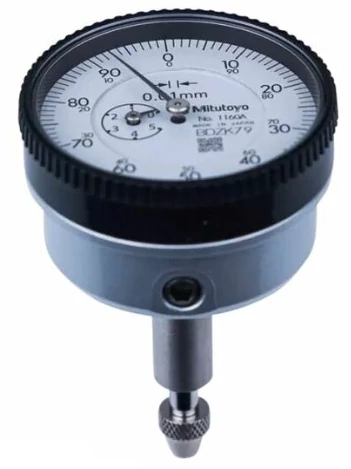 Analóg mérőóra, ISO változat, mérőcsap a hátoldalon, 5 mm/ 0,01  Mitutoyo 1160A