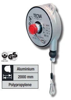 Balancer 6-8 kg 2000 mm, műanyag (polipropilén) kötél TECNA 9323NY