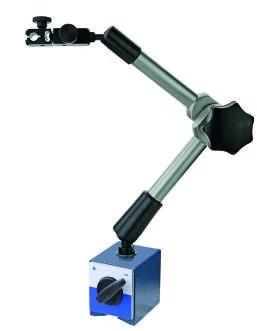 Mágneses mérőóra állvány központi rögzítővel, finomállítóval, teljes hossz 430mm, 80 kg MIB 06071013