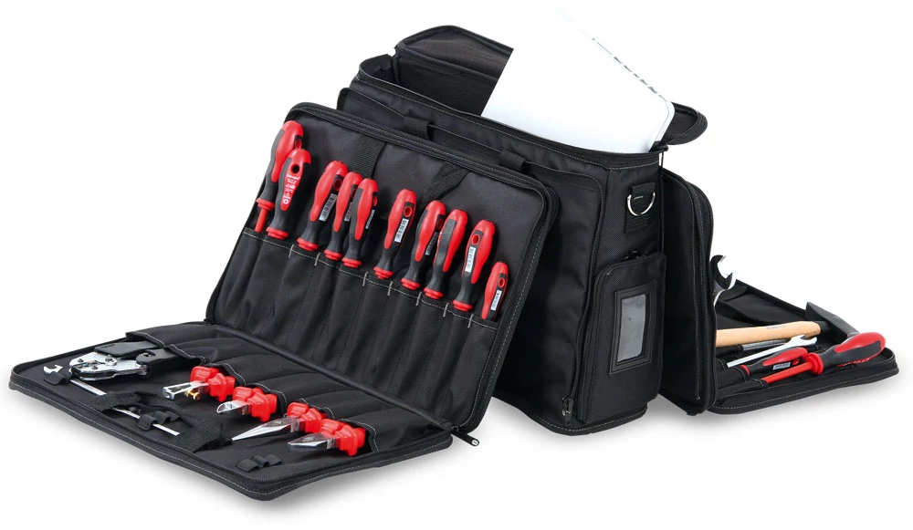 Szerszámtáska erős szövött műanyagból Polytex laptophoz, kombinált 440x330x220 Hepco: 00 5852 8019