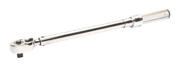 Kattanó nyomatékkulcs, skálás, fémnyelű 5-25Nm, 1/4