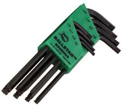 Torx.készl. T9-T40 8db-os  gömbvégű Bondhus 11332