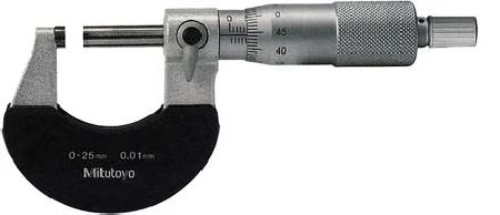 Analóg mikrométer hőszigetelt kengyellel 25-50/0,01mm Mitutoyo: 102-302
