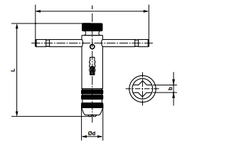 Racsnis bit-, menetfúró befogó  M3-M12, R4 241126, 216000103