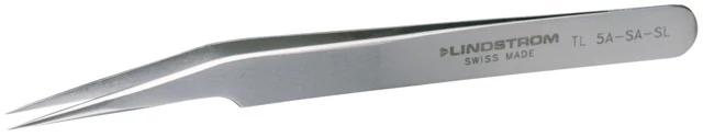 Extra hegyes hajlított csipesz finomított ESD 115mm Lindström TL 5A-SA-SL