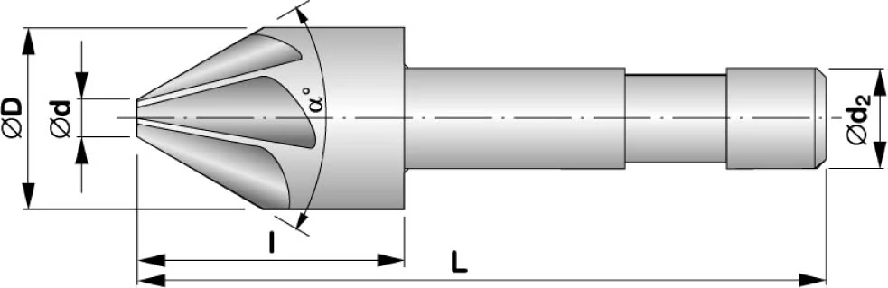 Hengeres szárú, 90°-os kúpsüllyesztő HSS 221627 - 90X10: StimZet