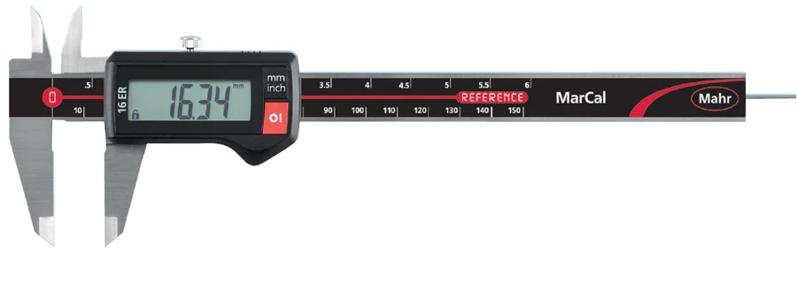 MAHR Digitális tolómérő IP67 16EWR kerek mélységmérő 150/0,01 mm: 4103300