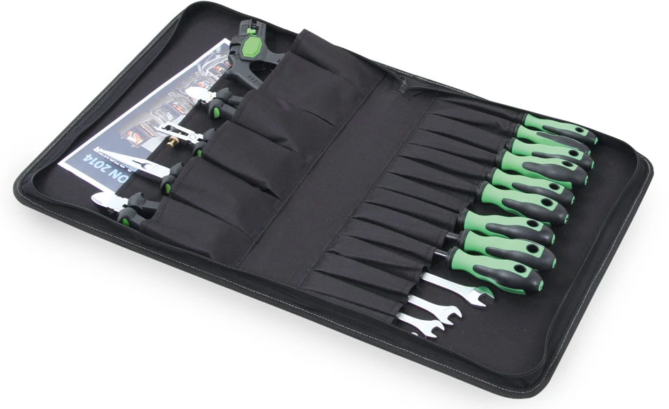 Szerszámtáska erős szövött műanyagból Politex cipzáras 425x310x60 Hepco: 00 5807 8019