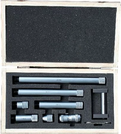 Analóg belső furatmérő mikrométer készlet 50-600/0,01mm +/-3µm 6db toldóval MIB 01021046