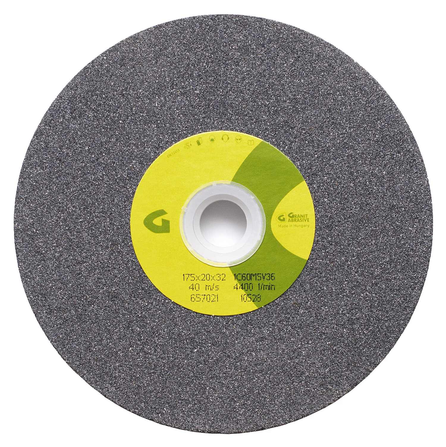 1C jelű szilícium karbid köszörűkorong, szürke 200x20x32mm 1C60M5V 36 Granit: 10695