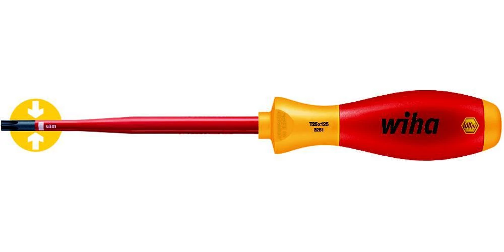 WIHA SoftFinish® villanyszerelő slimFixTORX®-csavarhúzó 3251SF T15x100 slimFix: 36537