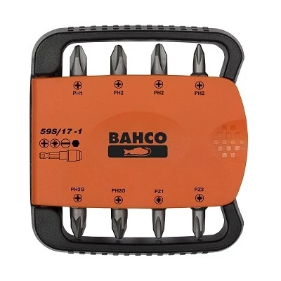 Bit készlet, 17-részes, PH, PZ, Hex, SL Bahco: 59S/17-1