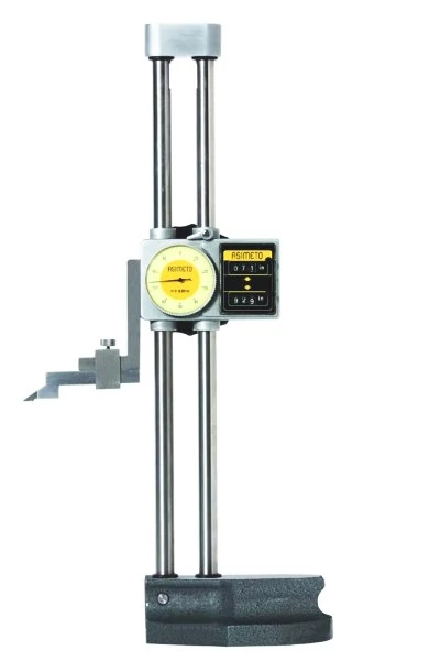 Órás magasságmérő 0-300mm/±0.04mm digitális számlálóval, kézikerékkel Asimeto 623-12-0