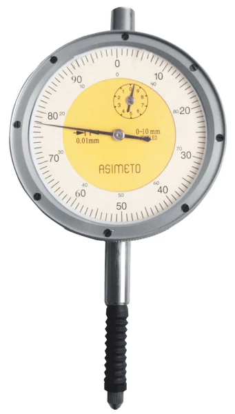Analóg mérőóra IP54 0-10mm/0,01mm leolvasás 0-100 Asimeto 402-10-4