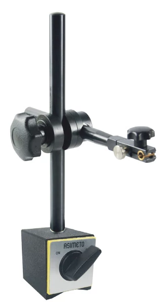 Mágneses mérőóraállvány univerzális 60x50x55mm,magasság180mm/10mm,mérőkar160mm 80kg Asimeto 604-01-0