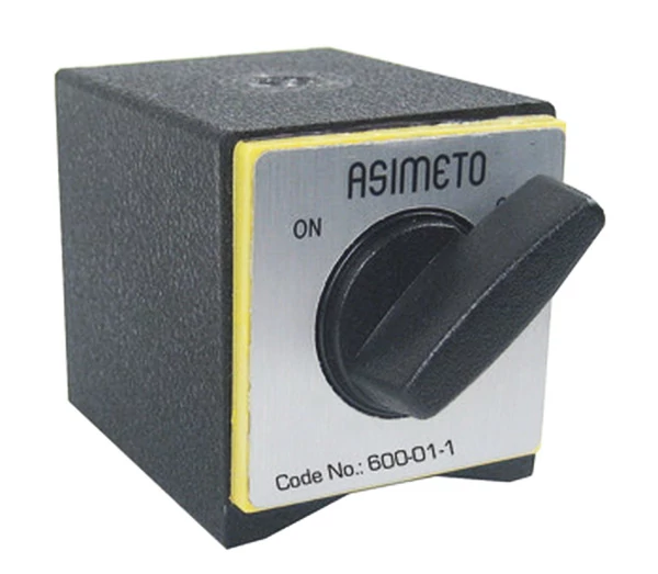 Mágneses mérőóraállvány talp 60x50x55mm / M8 / 60 kg Asimeto: 600-01-1