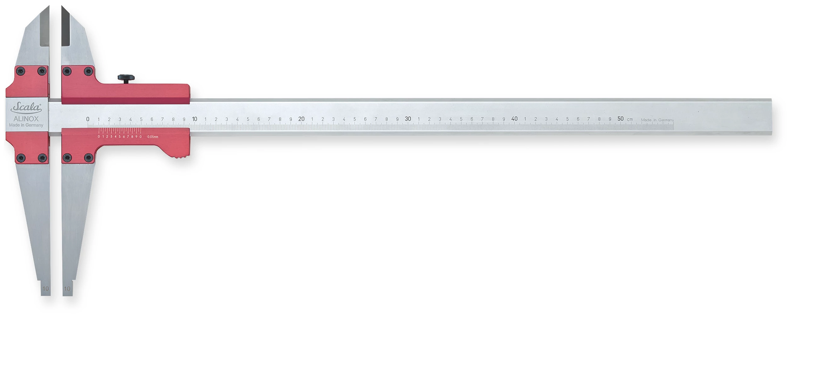 Könnyített műhelytolómérő mérőcsúcsokkal, 4000/300mm Scala Alinox Point  343.244