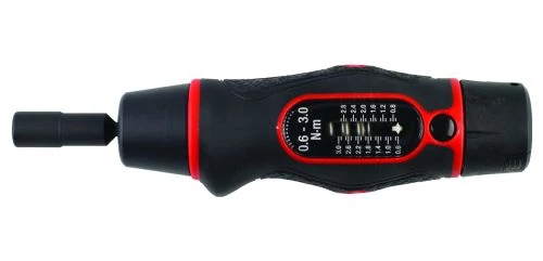 Nyomaték-csavarhúzó, megcsúszó, skálás 0,6-3Nm 1/4